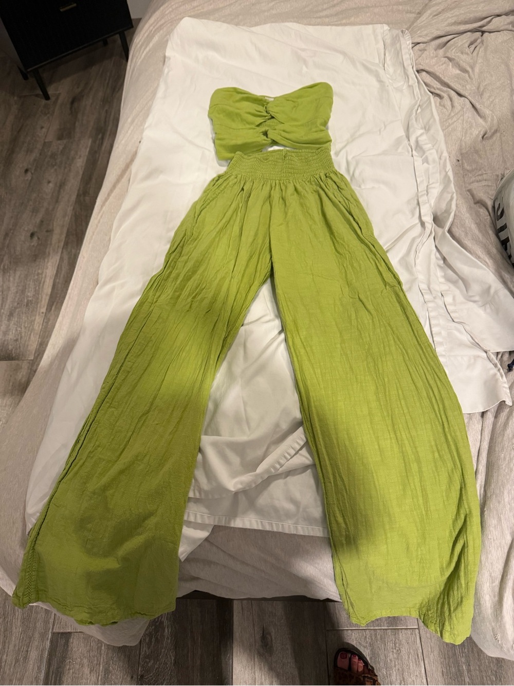 Lime green pant set